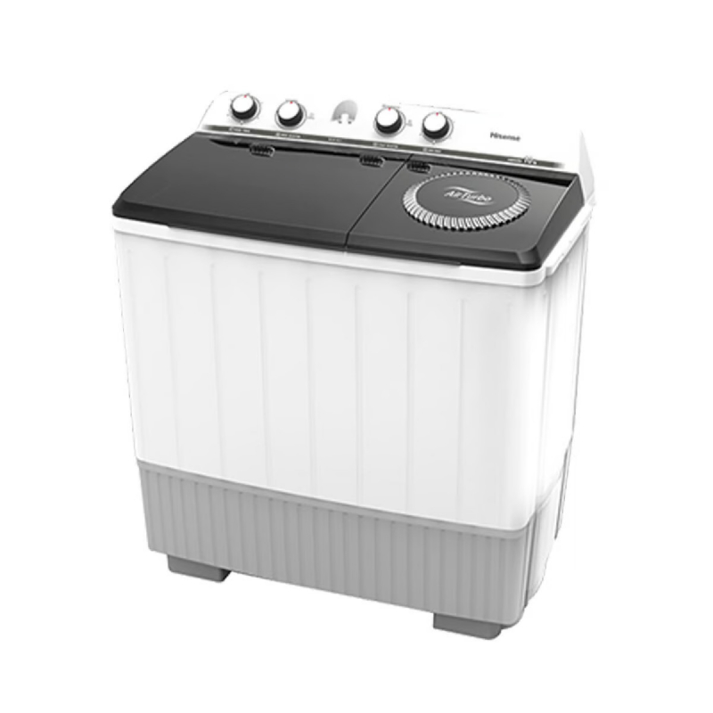 Hisense Washing Machine 10kg Manual, Twin Tub, Semi Automatic, Roller Jet, White WSXL101