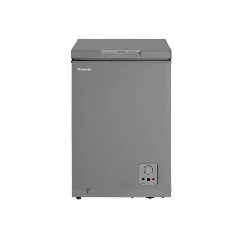 Hisense Chest Freezer 95L Easy Cleaning, Side Handle, Keep For 135H, Easy Cleaning, My Fresh Choice Technology, Grey H125CFS