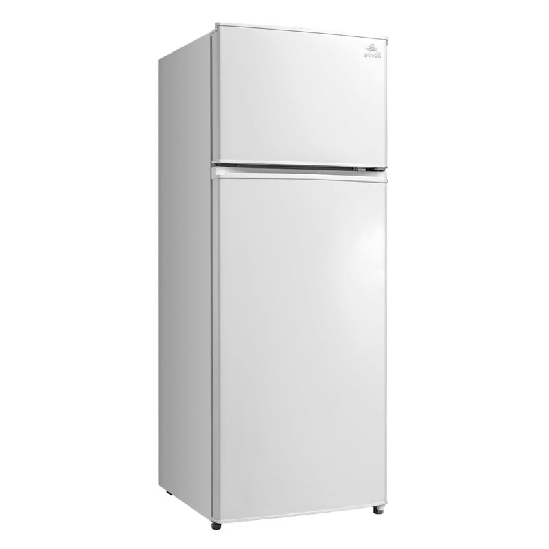 Evvoli Top Double Door Refrigerator Wihte EVRFM-225L
