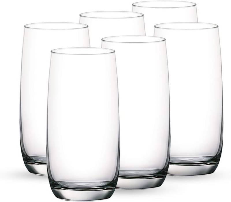 Ocean Glass 6pcs Ivory Hi Ball 370ml Drink Tumbler 1B13013