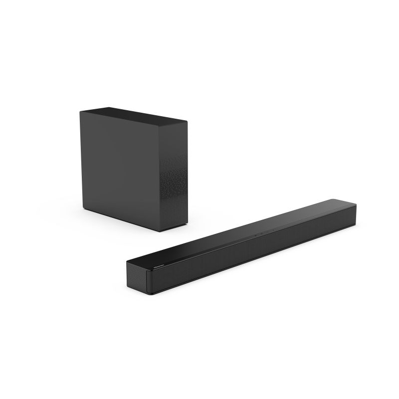 Hisense Home Theatre 2.1ch 240W Max Audio Power, Soundbar with Wireless Subwoofer, Immersive Surround Sound, One Remote, Double Enjoyment HS2100
