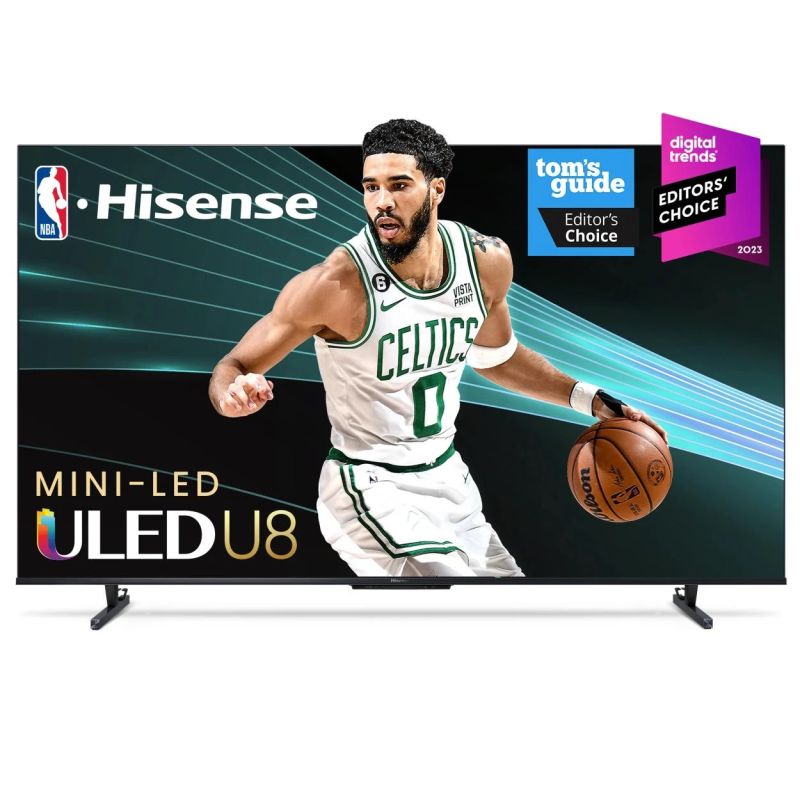 Hisense 65" ULED TV Smart UHD Mini LED 4K Google, Pro Quantum, Dolby Vision Atmos, Peak Brightness, Total HDR Solutuion, 2.1.2 Multi Channel Surround 65U8K
