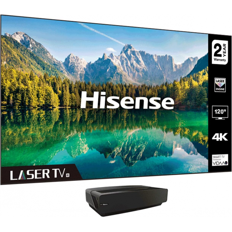 Hisense 80-120" UHD 4K Impressive Adaptable Laser Smart TV Console Theatre with Dolby Vision Atmos, VIDAA, Game Mode PL1H