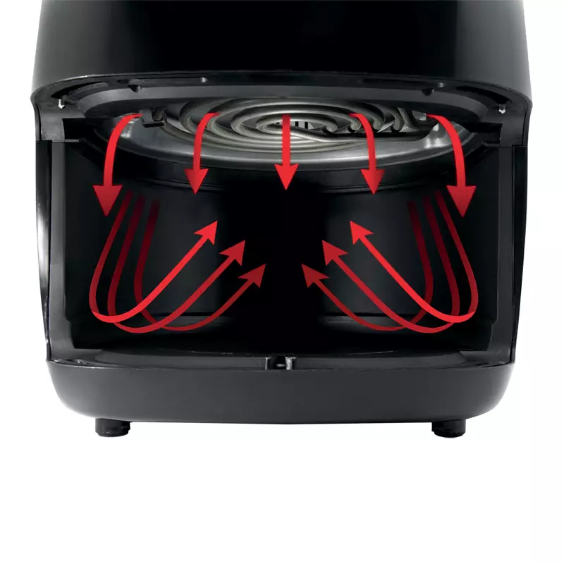 Hisense Digital Air Fryer 3.5L 1400W, LED Digital Control Panel, Adjustable Thermostat, Non Stick Basket, Overheat Protection, 9 Pre Setting Cooking Programs H04AFBK1S1