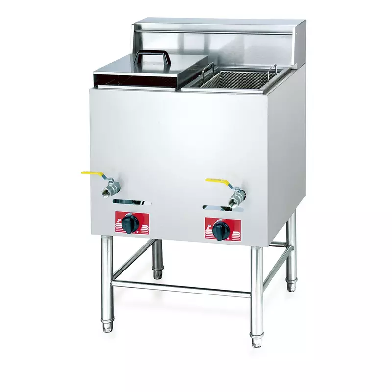 Commercial Gas Deep Fryer 14L 2 Side 2 Basket HGF-75