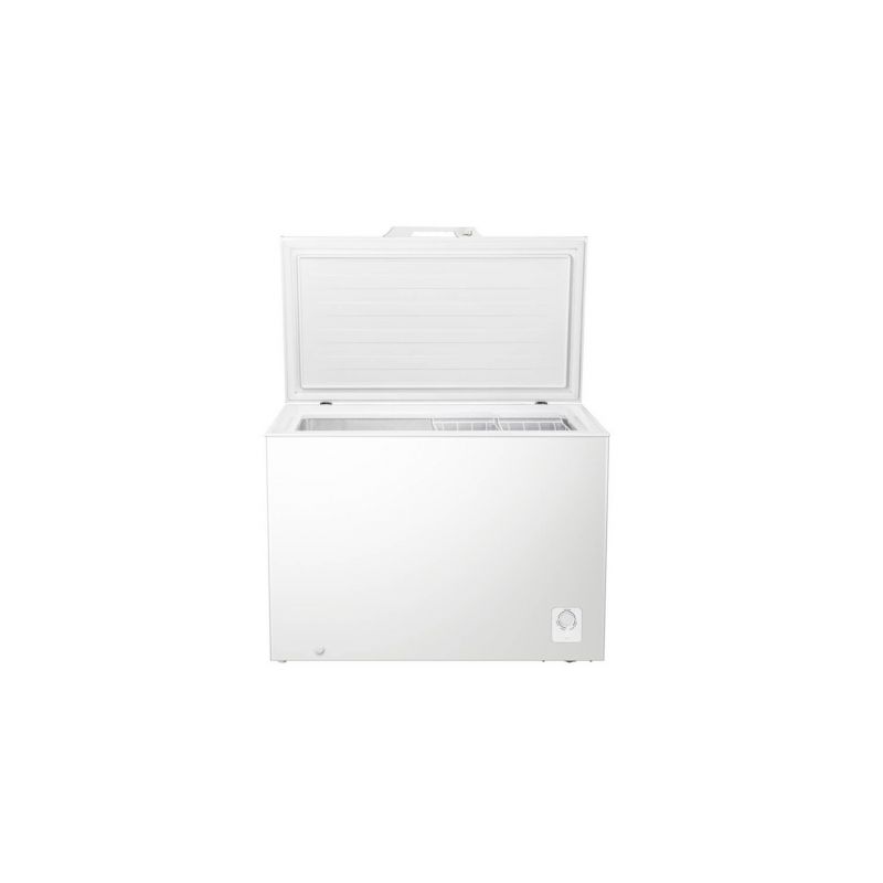 Hisense Chest Freezer 297L Multimode Function, Energy Saving, Spring-load Hinges, Defrost Drain, Handle, Aluminum, Super Freezer, Lock, White H390CF