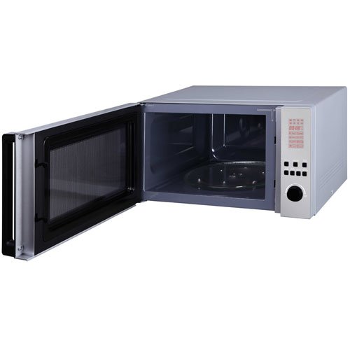 Hisense Microwave 45L Solo Digital, Grill Function, Handle, 5 Power Level, 8 Auto Menus, Cooking Timer, 360° Rotating Plate, Safely Lock, Black Mirror H45MOMK9