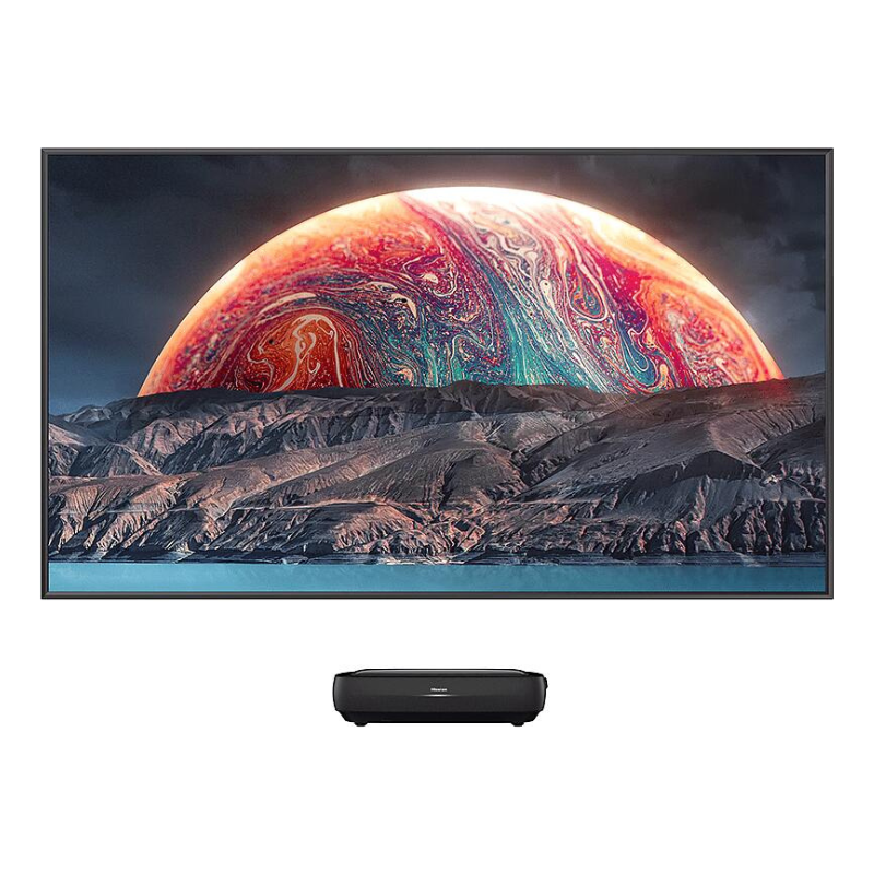 Hisense 100" Laser TV Smart UHD 4K Premium, Trichroma, Wide Color Gamut, Ambient Light Rejection Screen, Smooth Motion, Dolby Atmos, Home Cinema Solution HE100L9G