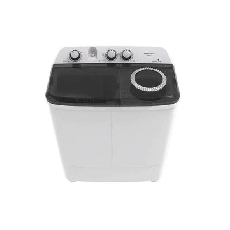 Hisense Washing Machine 6kg Manual, Twin Tub, Rust Proof, Plastic Body, Low Noise, White WSXL601