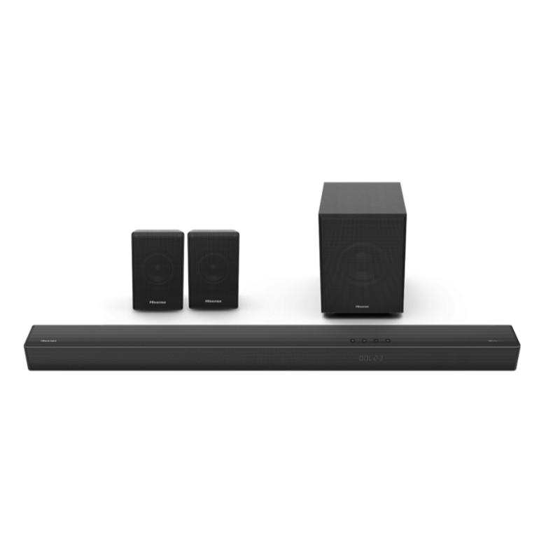 Hisense Home Theatre 7.1.2 ch Dolby Atmos with Wireless 8" Subwoofer + Wifi Function, 570W Output Power, 4K HDR Pass Thru, Powerful Bass U5120GW+