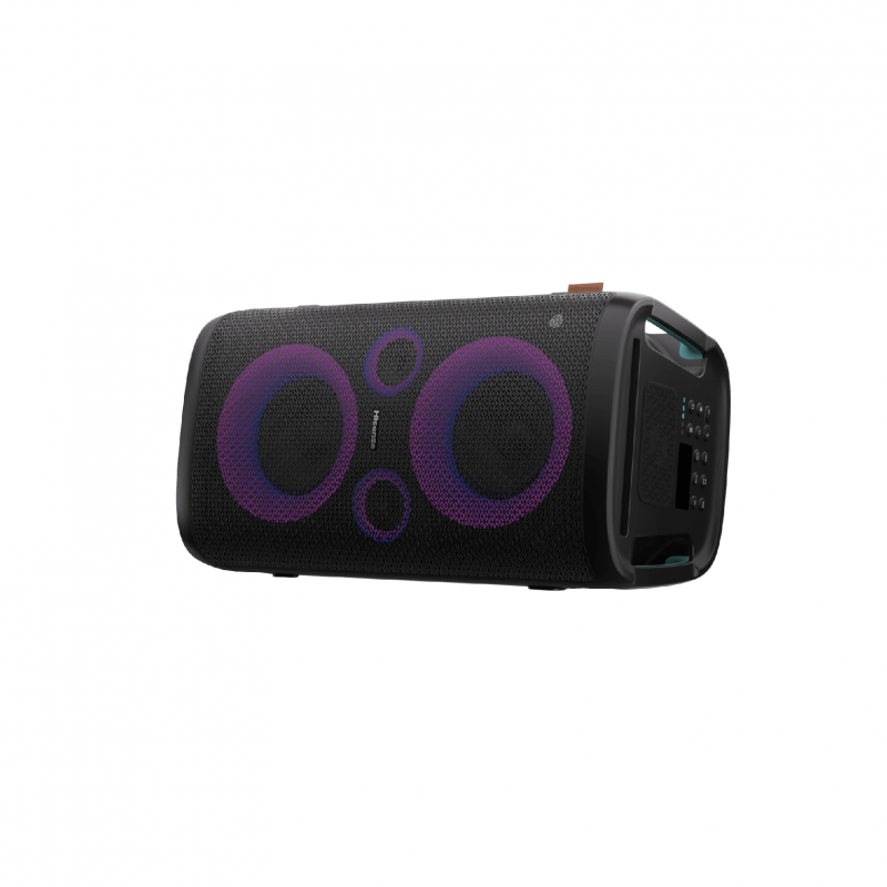 Hisense Ultimate Wireless Portable Speaker 300W, 2.0CH, with Party Lights, 15 Hour Long-Lasting Battery, Bluetooth 5.0, IPX4 Waterproof, DJ and Karaoke Mode Rocker One