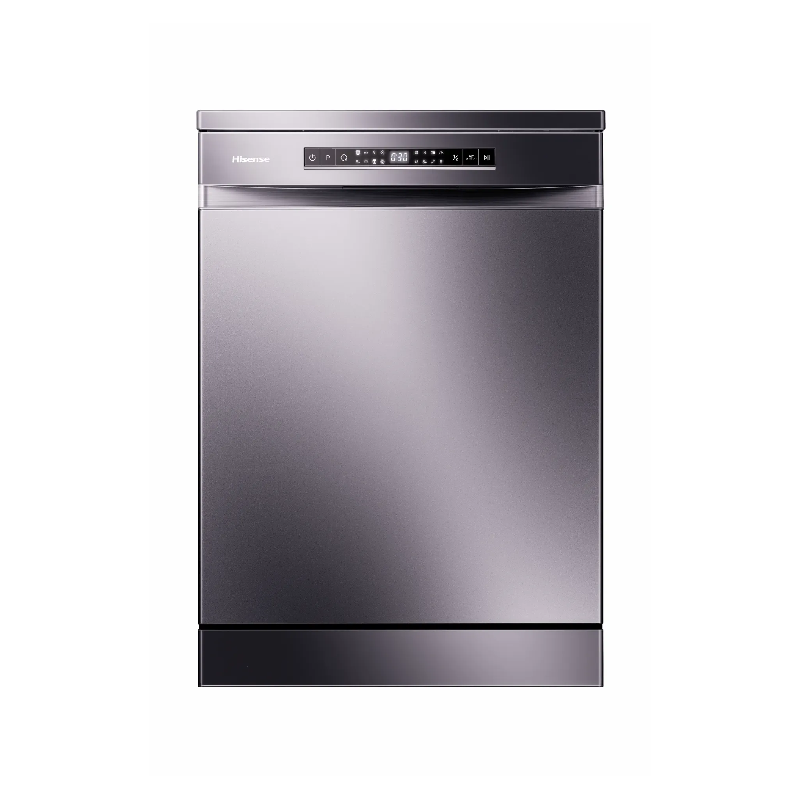 Hisense 15 Place Dishwasher with 8 Programs, LED Display, Touch Control, Stainless Steel Tub & Filter, Silver H15DSL