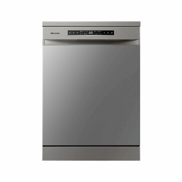 Hisense 15 Place Dishwasher with 8 Programs, LED Display, Touch Control, Stainless Steel Tub & Filter, Silver H15DSL
