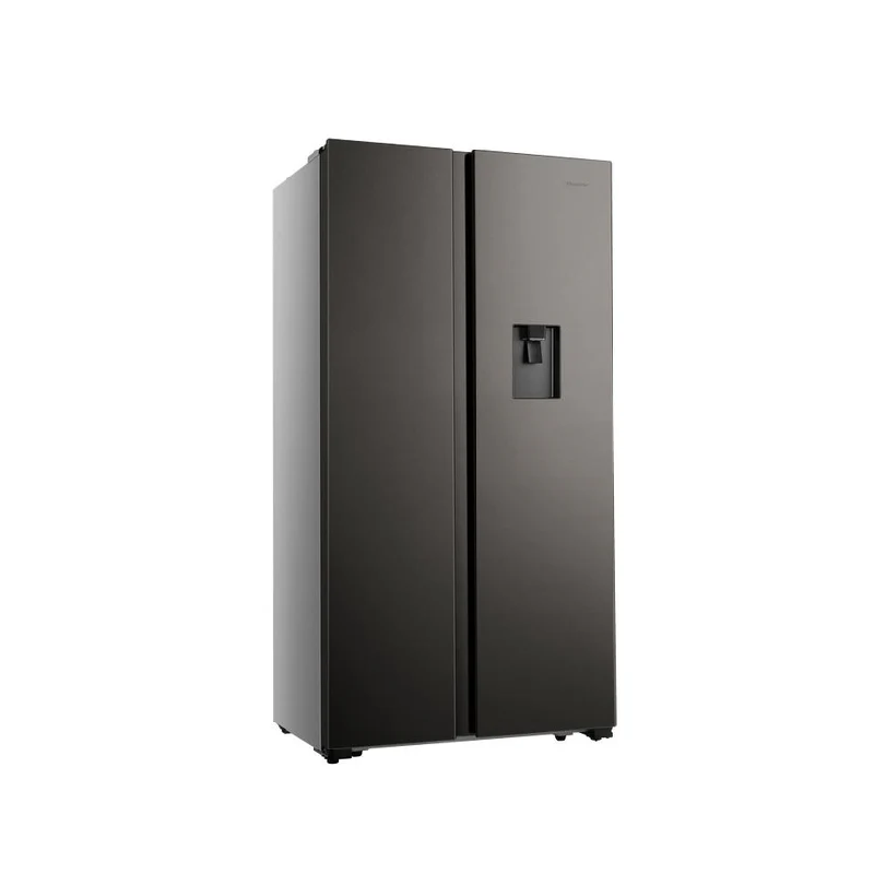 Hisense Refrigerator 508L Side by Side Door with Water Dispenser, No-Frost, Titanium Inox H670SIT-WD