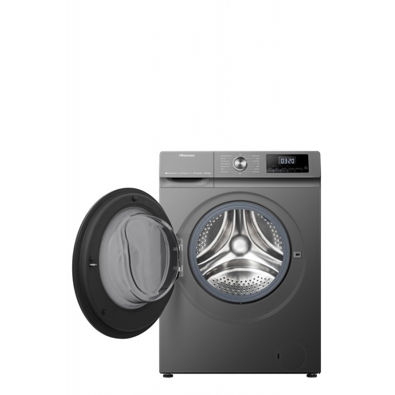 Hisense Washing Machine 10.5kg & 7kg Dryer with Pure Jet, Pure Steam, Allergy Steam, Durable Inverter, Super Energy Efficient, Drum Clean, Pause & Add, Quick Wash, Delay End, Raindrop Drum WD3Q1043BT