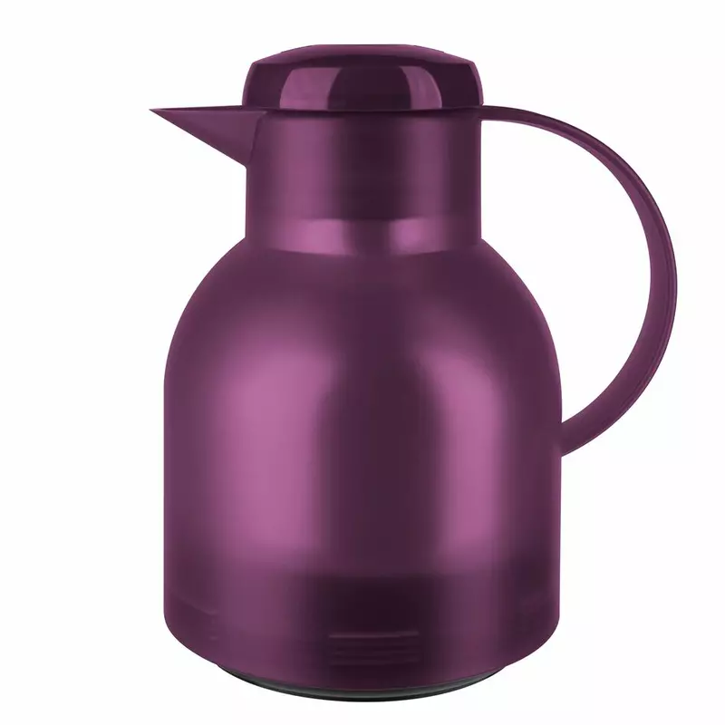 Tefal Samba Jug 1 Liter Aubergine Isothermal Jug Translucent Vacuum Flask Plastic-Polypropylenex (PP) Glass Liner K3035312