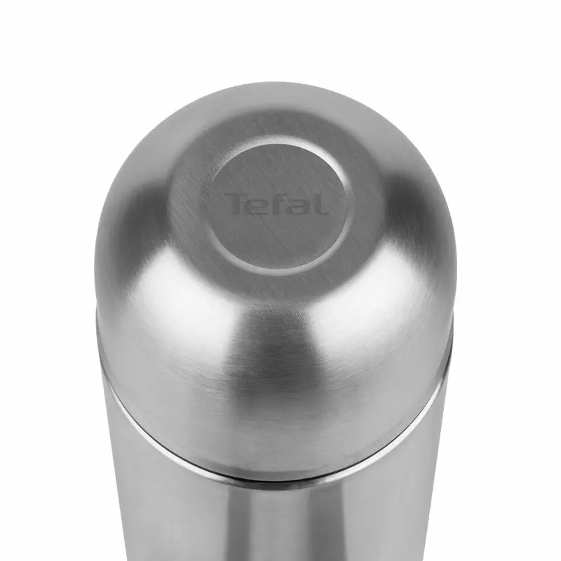 Tefal Senator Thermal Bottle 0.7L Stainless Steel Silver Robust Construction With Double Walled Safe Lock Thermos Insulated Vacuum Flask K3063314