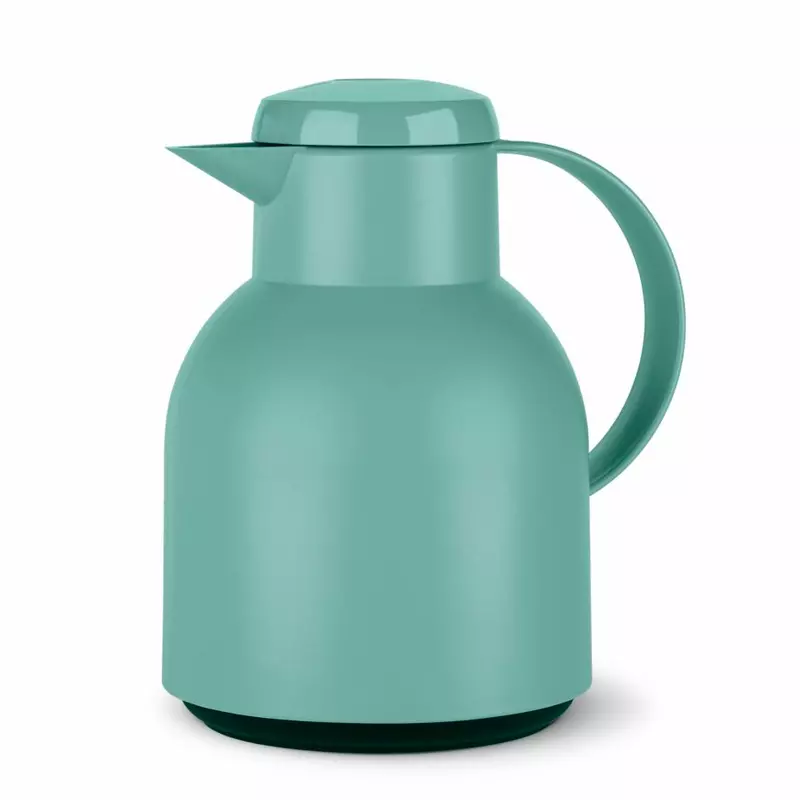 Tefal Samba Jug 1 Liter Green Isothermal Jug Translucent Vacuum Flask Plastic-Polypropylenex (PP) Glass Liner F4010210
