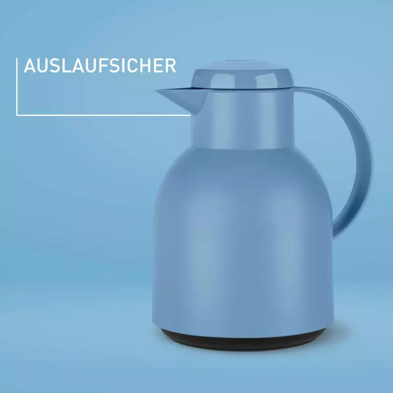Tefal Samba Jug 1 Liter Blue Isothermal Jug Translucent Vacuum Flask Plastic-Polypropylenex (PP) Glass Liner K3035312 F4010110