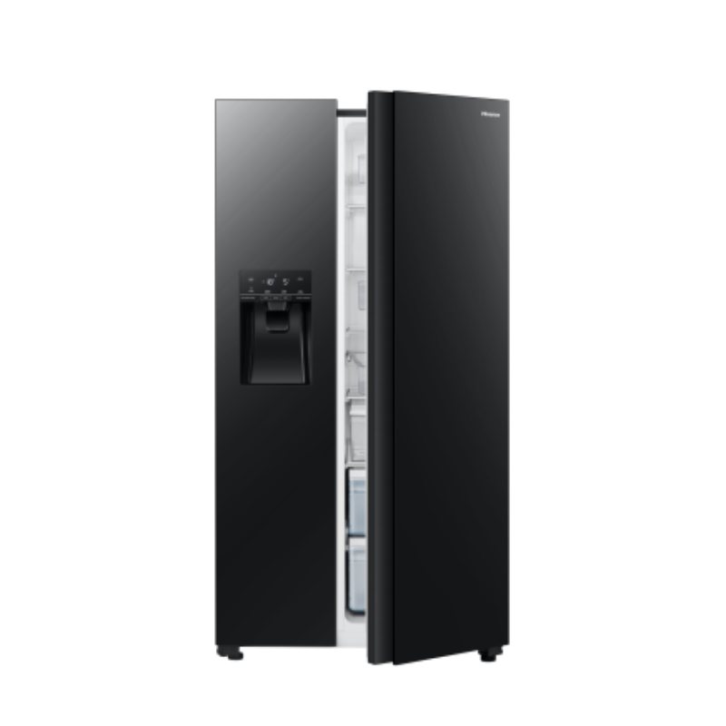 Hisense Refrigerator 535L Side By Side Door, Water Dispenser & Ice Maker with Inverter Technology H700SMI-IDL