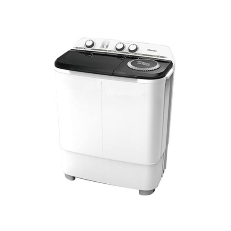 Hisense Washing Machine 7kg Manual, Twin Tub, Top Load, Lint Filter, Spin Dry Shower, Low Noise, White WSXL701