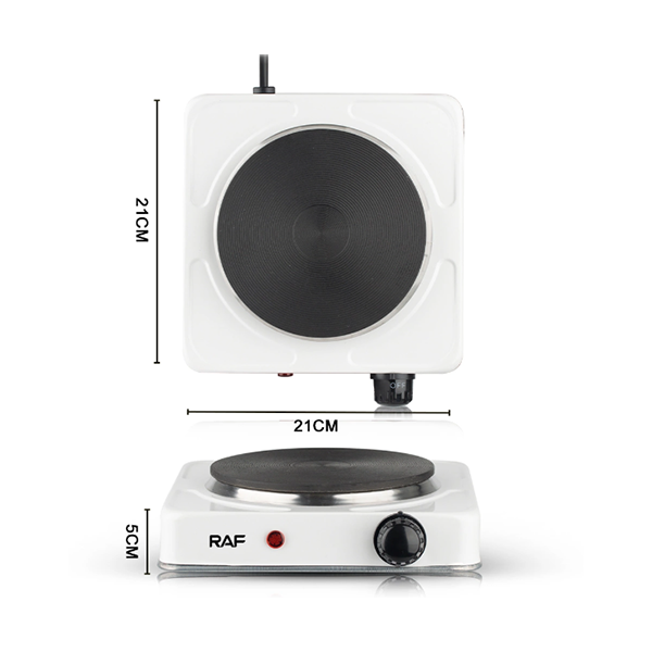 RAF Hotplate 8L 1000W Single, Uniform Heat, Simple Operation R.8010 A