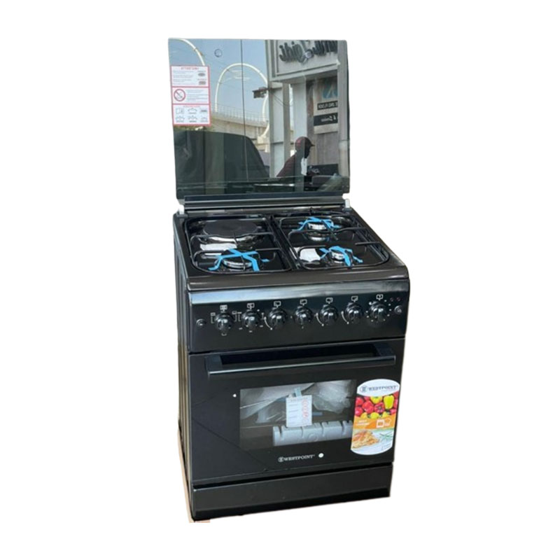 Westpoint Standing Cooker 60x60 3 Gas Burnerr 1 Electric Plate Electric Oven with Grill WCER6631E0SN