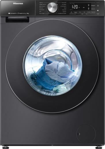 Hisense Washing Machine 12kg & 8kg Dryer with Steam Wash, Auto Dosing, Pure Jet, Durable Inverter, Quick Wash, Pause & Add, Big LED, A Energy Efficiency Class ConnectLife App for Monitoring WD5S1245BB