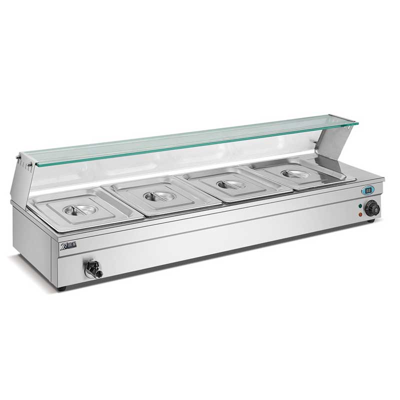 Generic Commercial Bain Marie Table Top 4 Pan Electric