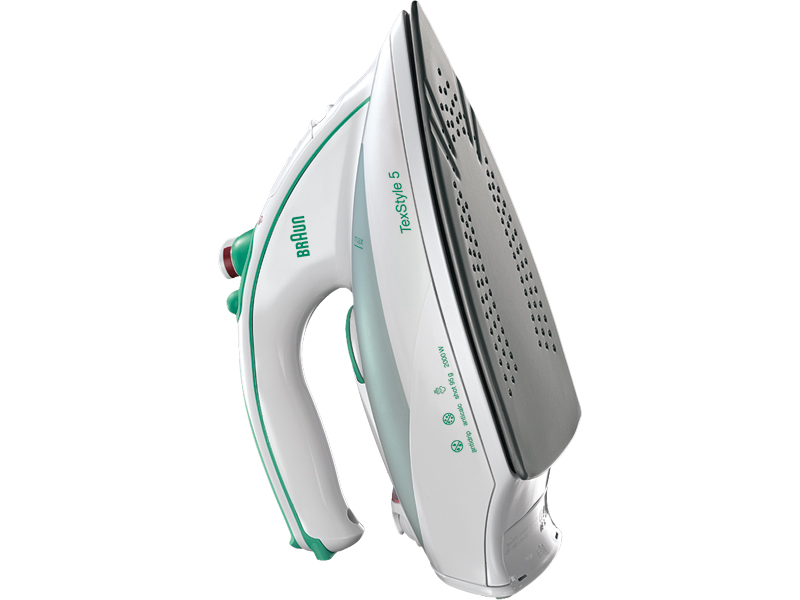 Braun TexStyle 5 Steam Iron - Eloxal Sole Plate Anti-Drip System 300ML Water Tank Capacity TS510