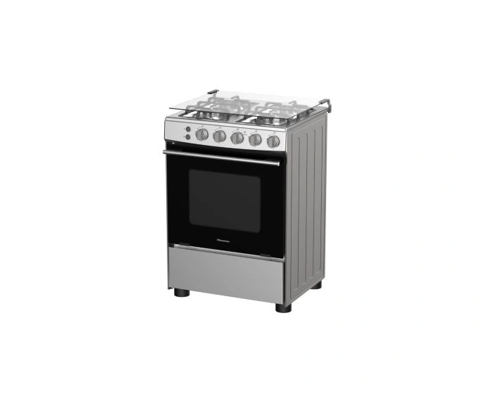 HISENSE Free Standing Gas Cooker with 4 Burners COOKER-60cm HFG60121X