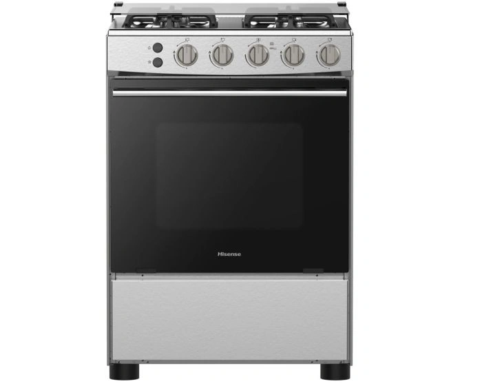 HISENSE Free Standing Gas Cooker with 4 Burners COOKER-60cm HFG60121X