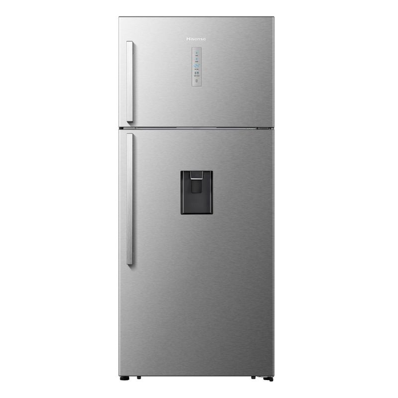 Hisense Refrigerator 535L Double Door, Top Freezer, Water Dispenser, Inox H700TI-IDL