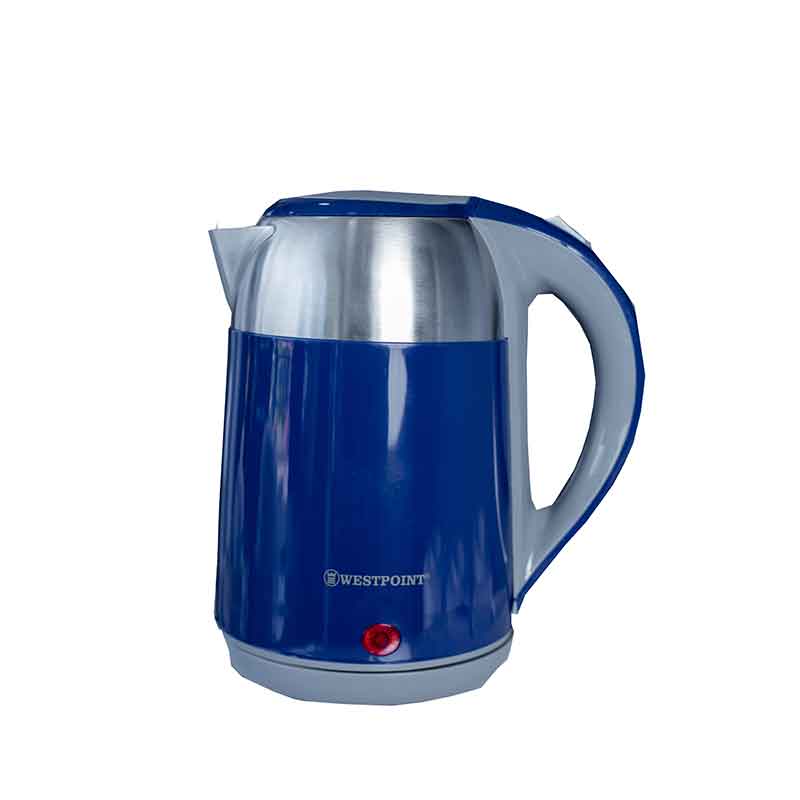 Westpoint Kettle 2L 2200W Stainless Steel Water Level Indicator Auto Switch Off 360 Rotative Base Card Storage Indicator Light WKTZ-201524.IB