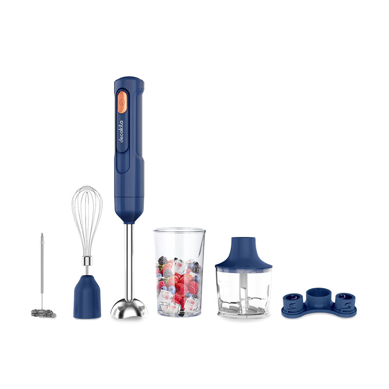 Decakila Hand Blender Cordless 5 in1 Multifunction 60W Chopper Bowl 500ML With Mixer & Cup KMJB042L