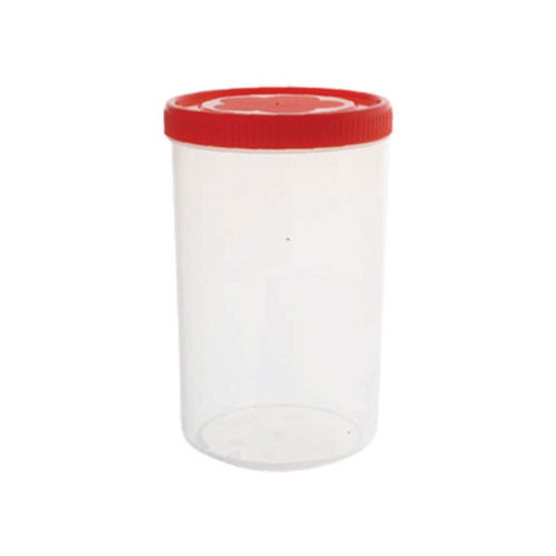Cello Plastic Container Jar 1000ml Plain (Pack of 12)