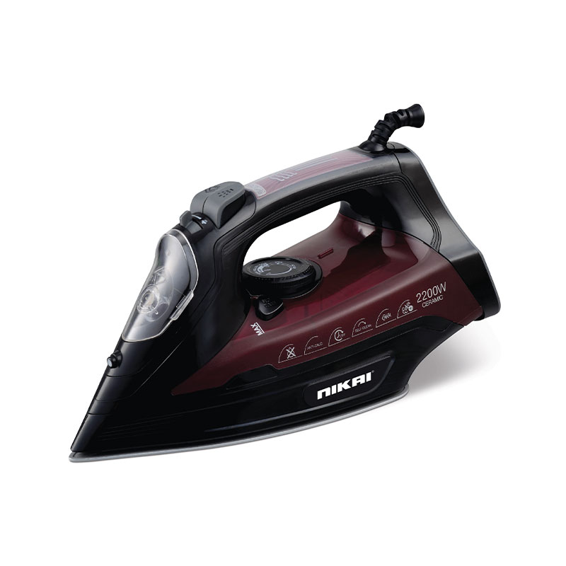 Nikai Steam Iron 2400w 360ml Non Stick Soleplate Ceramic Non Stick Soleplate Dry / Spra