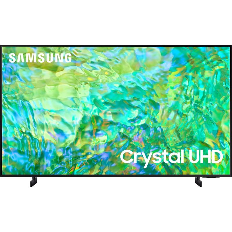 Samsung 65" Crystal UHD 4K Smart TV CU8000 with Air Slim Design, ,OTS Sound, Q-Symphony, Motion Xcelerator, Smart Hub, SolarCell Remote 65CU800