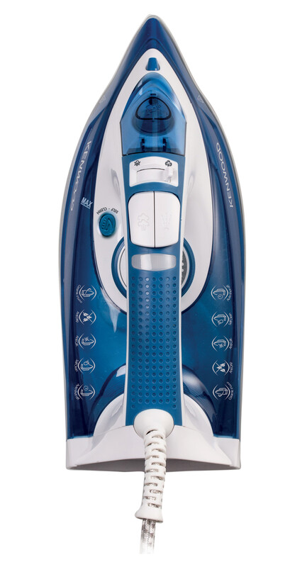 Kenwood Steam Iron 2600W with Ceramic Soleplate Auto Shut-Off Anti-Drip Anti-Calc Self Clean Continuous Steam Steam Burst Spray Function STP75.000WB