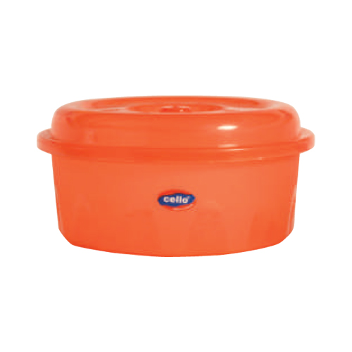 Cello Basin 13 with Lid Multi-Color 295 X 145mm (Pack of 3)