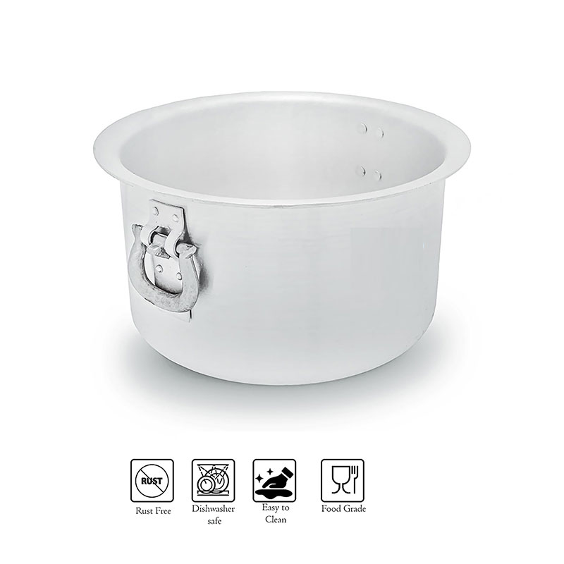 Nadstar Aluminium Sufuria 480L with Lid & Handle 59KG Gauge 5G 5.40MM Aluminium Tapela Patila with Handles Commercial Tope No.84