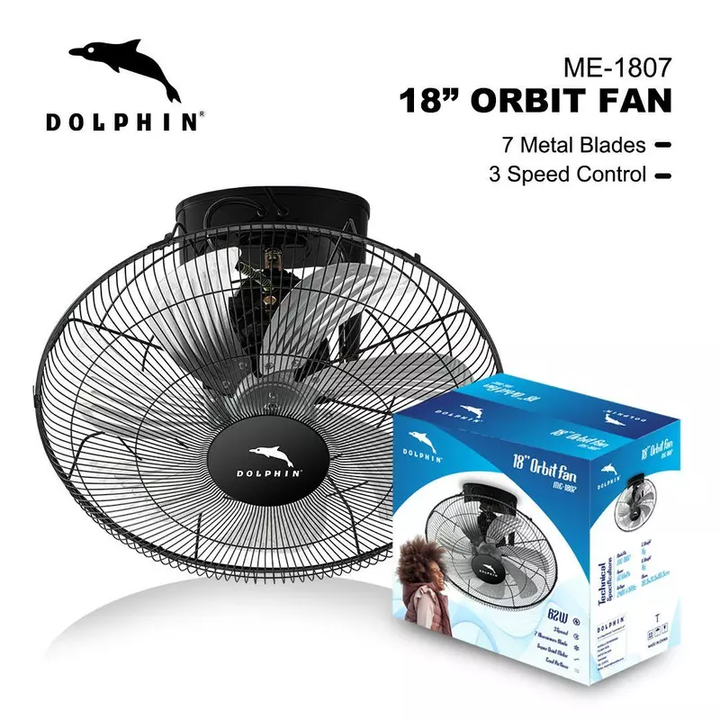 Dolphin Orbit Fan 18" 3 Speed Control ME-1807