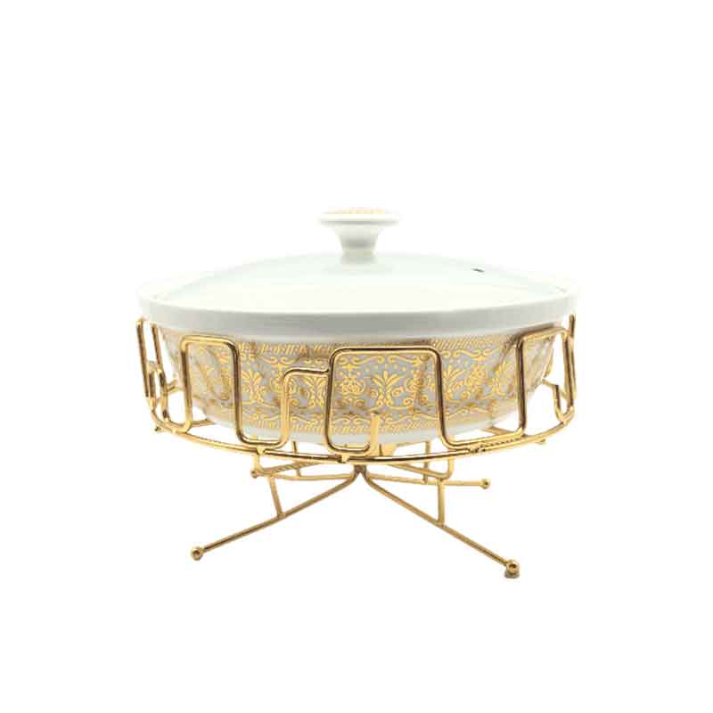 Nadstar Chafing Dish for Buffet Stoves Made of Ceramic Soup Pot Porcelain Food Serving 236-61