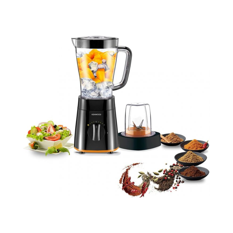 Kenwood Blender 2L Plastic Jar 500W with Mill & 2 Speed Pulse & Ice Crush Function BLP15.150BK
