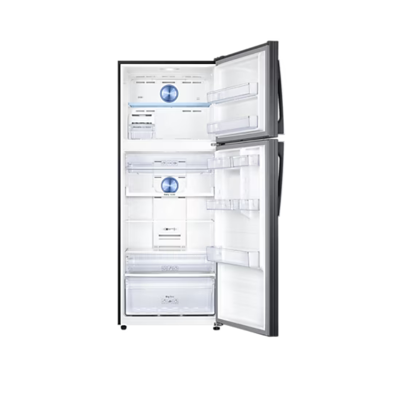 Samsung Refrigerator 460L Double Door, Top Freezer with Twin Cooling Plus, Digital Inverter Technology, TMF, DIT, Air Hygienically, LED Lighting, Black RT60K6341BS/RT46K6341BS