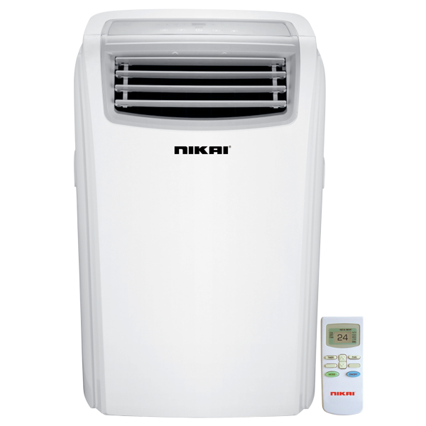 Nikai Portable Air Conditioner 12000 BTU Strong Cooling Power Window Slide Auto Evaporation Remote Control & Air Inlet Filter NPAC12512A4