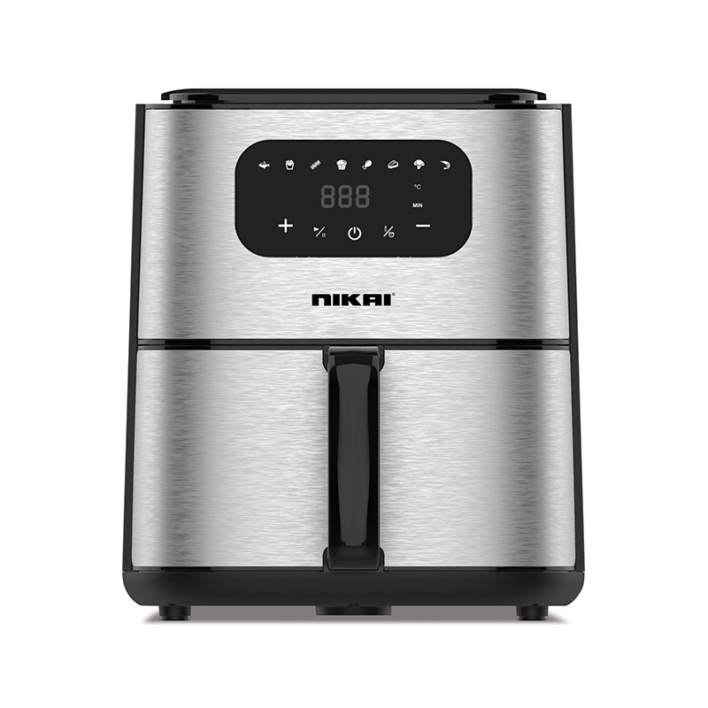 Nikai Air Fryer 4.2L Multifunctional Low Oil Fryer 1520W Non Stick Coating Pan with Dishwasher Safe Overheat Protection Temperature Control Timer Automatic Shut-Off NAF388D3