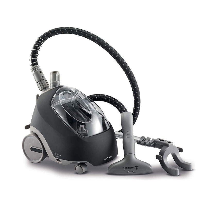 Kenwood Garment Steamer 1500W with 2L Water Tank Capacity Rotary Wheels Folding Rack Trouser Press Glove GSP65.500BK