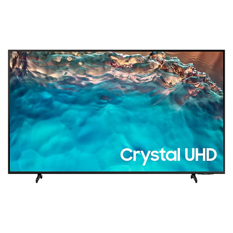 Samsung 85" LED 4K Crystal UHD Smart TV with Air Slim Design, Smart Hub, HDR, Motion Xcelerator, OTS Lite, Solarcell Remote 85BU8000