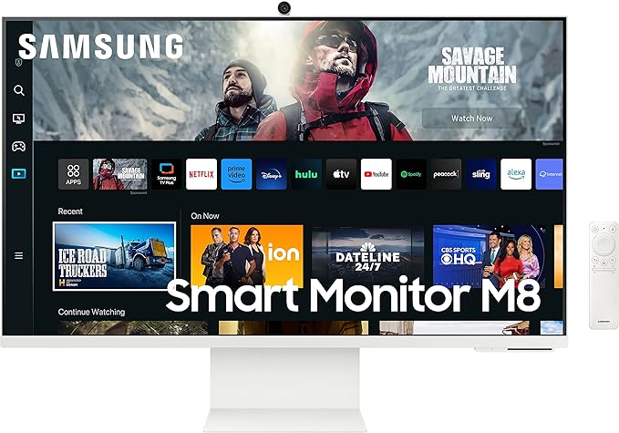 Samsung 32" 4K Smart Monitor M8 M80C, Iconic Slim Design, White LS32CM801UMXUE